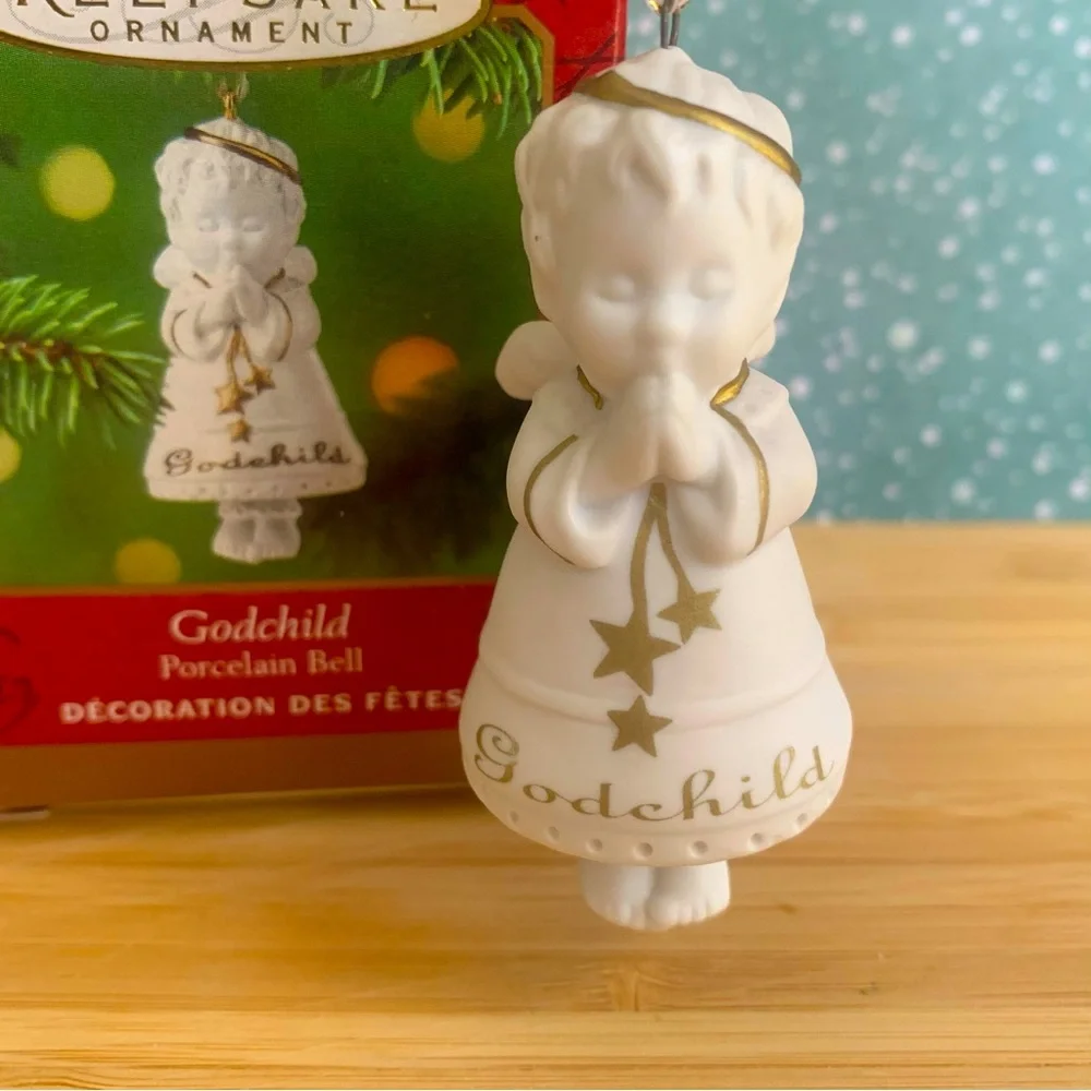 Hallmark Keepsake Ornament * Godchild * Porcelain Bell * 2001